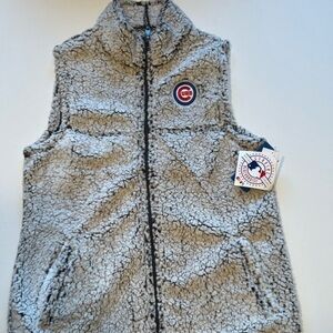 NWT Women's Chicago Cubs Sherpa Vest Size‎ Medium (B5)